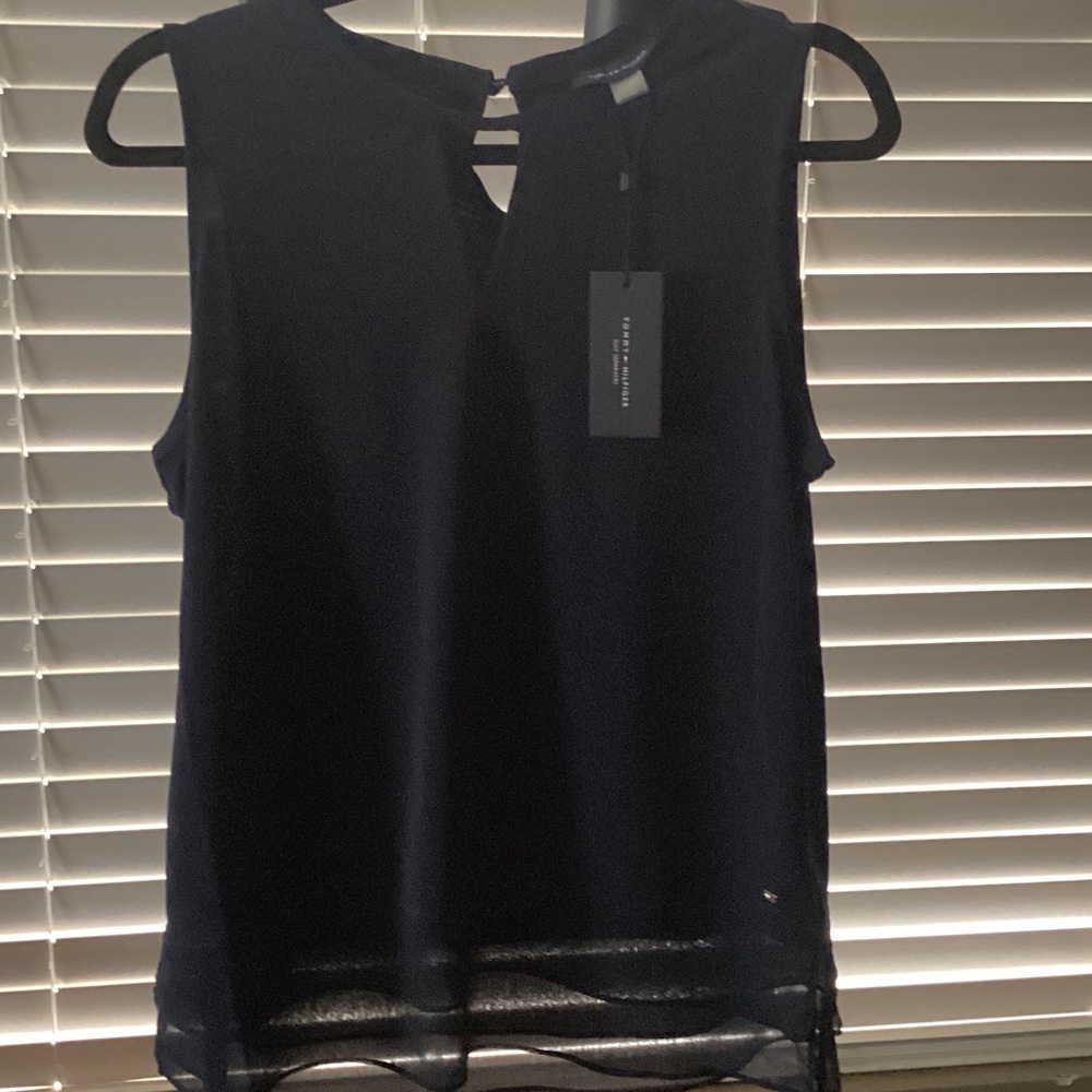 Tommy Hilfiger Black Sleeveless Tank Top